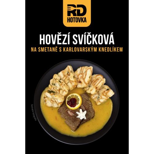 Hovězí svíčková na smetaně s karlovarským knedlíkem 520g RD