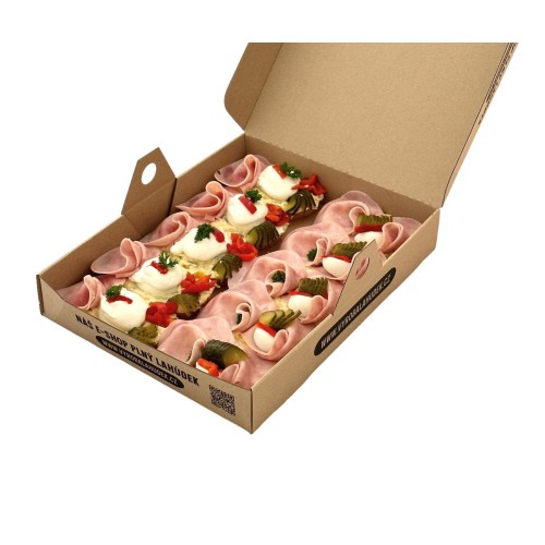 Box malý se šunkou a vejcem, šunkou 900g
