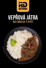 Vepřová játra na cibulce s rýží 500g RD