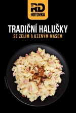 Tradiční halušky se zelím a uzeným masem 500g RD