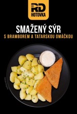 Smažený sýr s bramborami a tatarskou omáčkou 500g RD