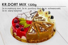 Krájený dort MIX 1320g (12ks v balení) - m