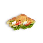 Obložený croissant se sýrem