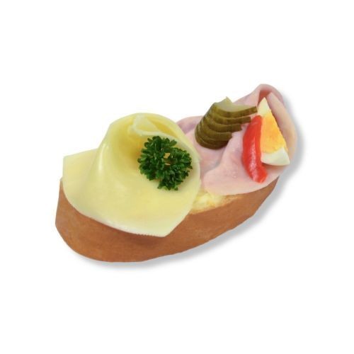 Chlebíček se šunkou a sýrem 90g (karton 8 ks)