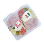 Chlebíček s vejcem a šunk.2ks