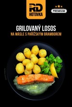 Grilovaný losos na másle s pařížským bramborem 450g RD