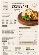 Obložený croissant se sýrem nebalený 150g