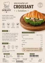 Obložený croissant s tuňákem balený 150g