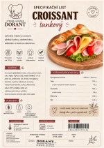 Obložený croissant se šunkou a sýrem nebalený 150g