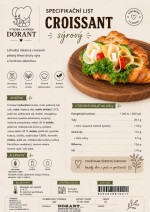 Obložený croissant se sýrem balený 150g