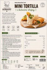Tortilla s kuřecími stripsy balená 220g